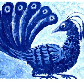 Блюдо "Павлин"