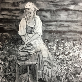 Женщина-гончар