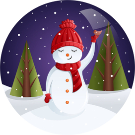 cute snowman №2