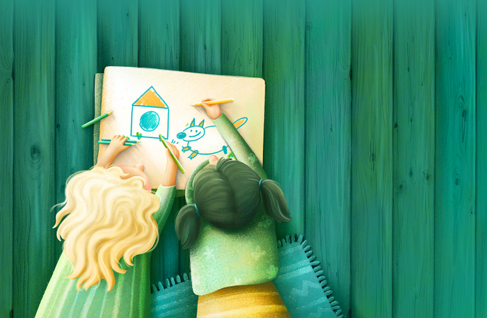 Квадрат и овал.