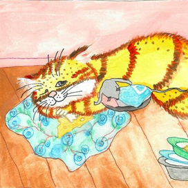 Персонаж "Кот Рыжик" 