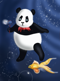 Мыльные пузыри под водой