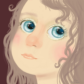 Малышка с бирюзовыми глазами