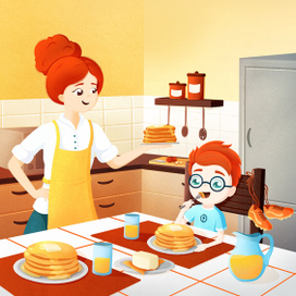 Оладушки на завтрак