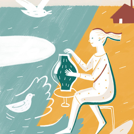 иллюстрация для летнего фестиваля керамики