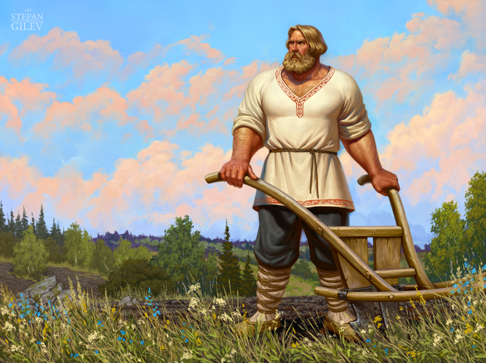 Арт "Микула-пахарь" .