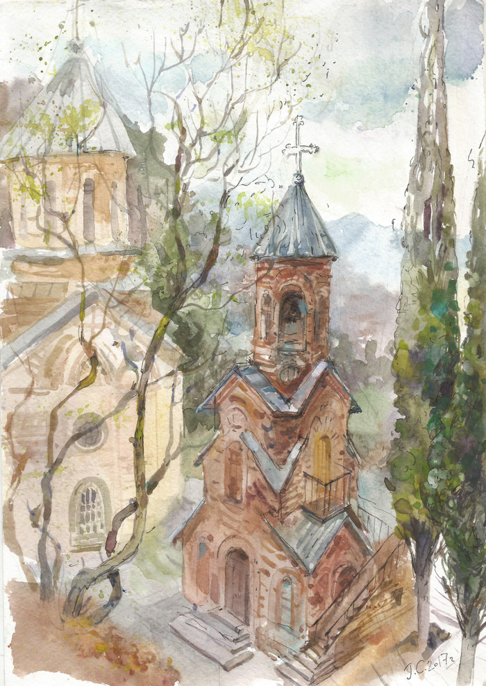 Тбилиси. гора Мтацминда