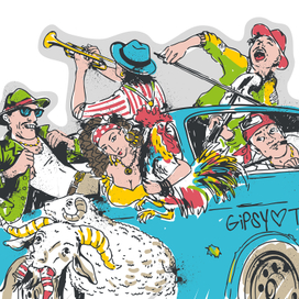 НГ наклейки для ресторана Бекицер