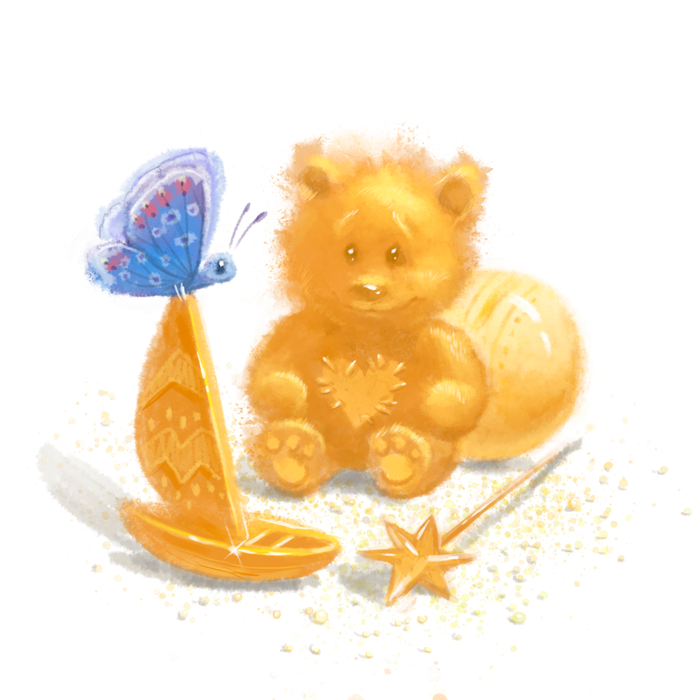 Золотые игрушки.