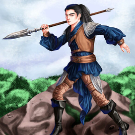 Дизайн персонажа - человек воин