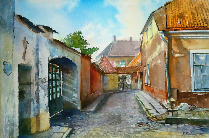 ,,Улица Kiriku в старом Таллине,,