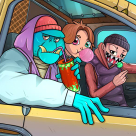 чилл в машине