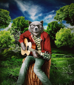 Медведь-гитарист