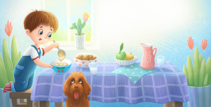 Иллюстрация для книги "Wait a minute"