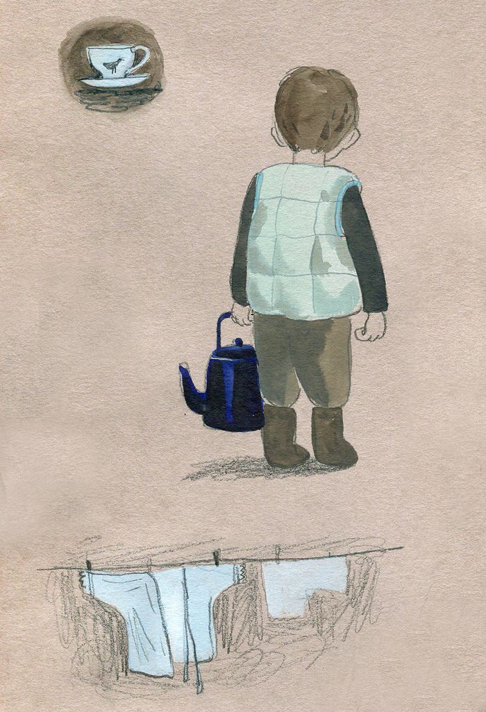 эскиз к мультфильму "Ленинградская молитва"