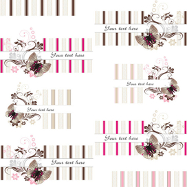 Design elements with butterfly