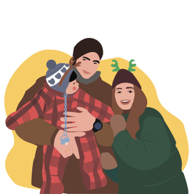 Семейная иллюстрация