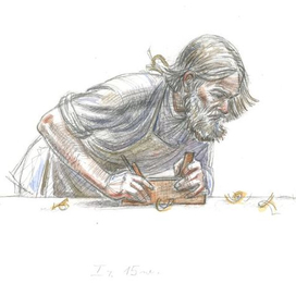 "Динка", Валентина Осеева. Иллюстрация