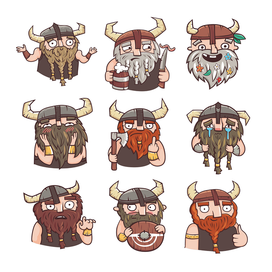 Стикер сет "Викинги"