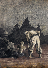 Иллюстрация к повести "Заколдованное место"