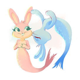 Bunny mermaids