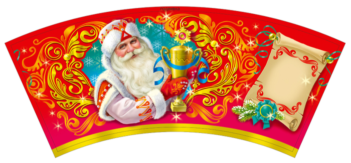 Дед мороз вручает кубок