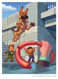 Cпасение сосисок на воде