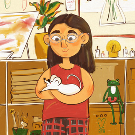 Девочка с крысой