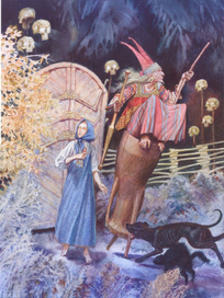 Василиса Прекрасная у бабы Яги