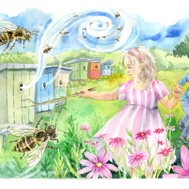 Обман. Иллюстрация к книге сказок Юлии Чернухиной "Волшебные витражи"