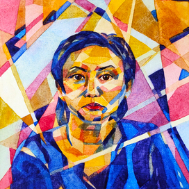 Портрет в стиле кубофутуризм