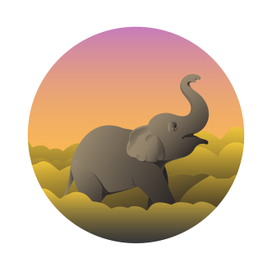 Африканский слоненок.