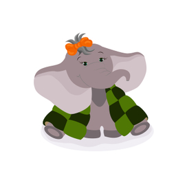 Слоненок в одеяле