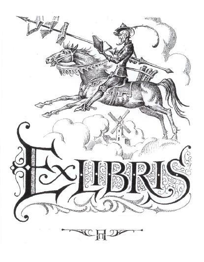 Проект экслибриса на тему ДОН КИХОТ