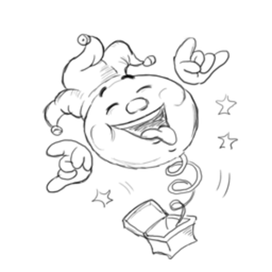 Шут-смайлик на 1апреля