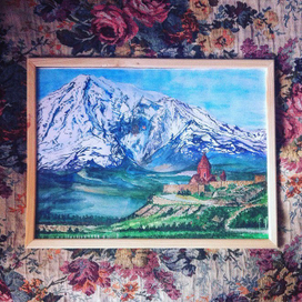 Акварель.Гора Арарат