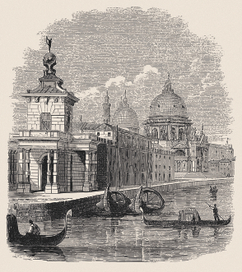 Venice, St.Maria Salute (vector drawing)