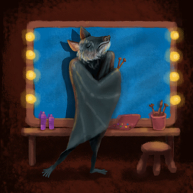 Летучая мышь - визажист