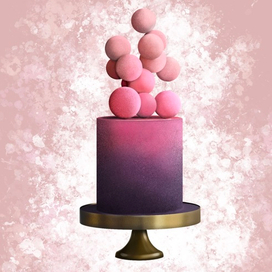 Реалистичная иллюстрация торта