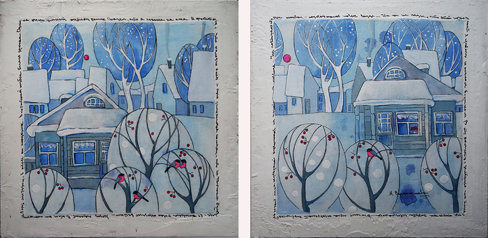 "Сидят на ветках снегири..."