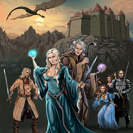 Обложка для романа фэнтази