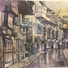 Израильская осень.Этюд.