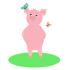 детский персонаж поросенка 
