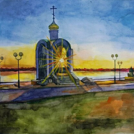 Закатный пейзаж