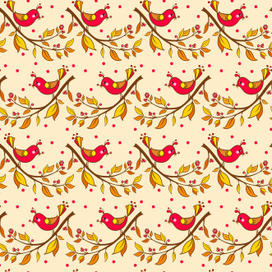 Паттерн с птичками