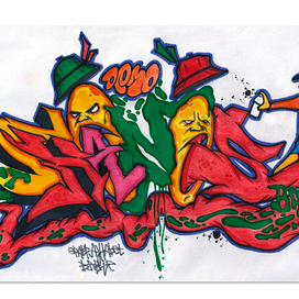 граффити скетч