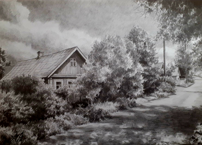 Деревенский пейзаж 