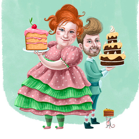 Иллюстрации к сказке "Сладкие шалости"