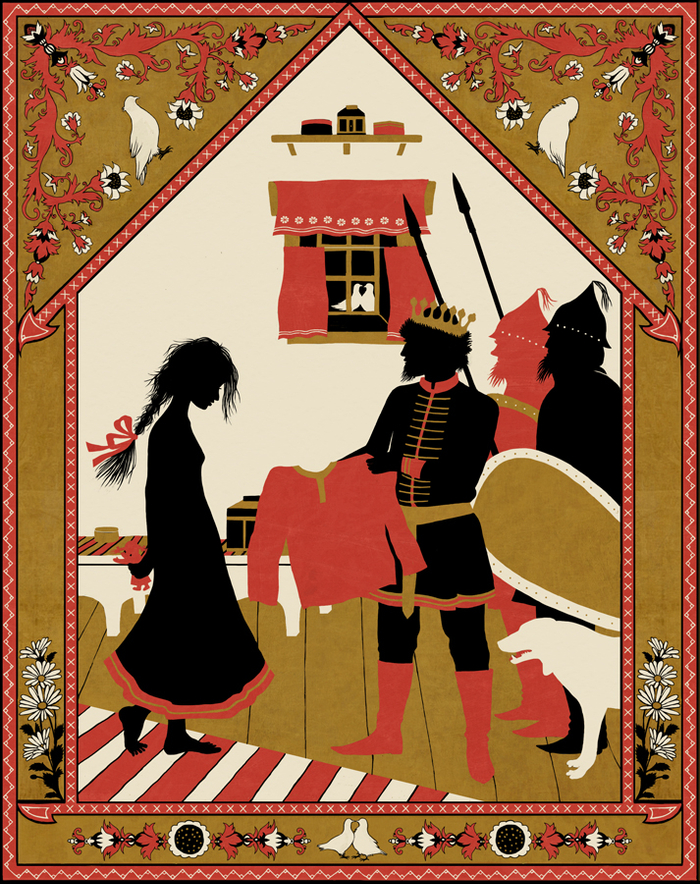  Иллюстрация к русской народной сказке "Василиса Прекрасная"