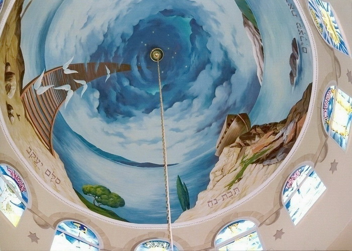 Fragment of painting of the interior dome